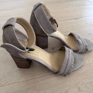 Splendid Jakey Taupe Block Heel Sandals